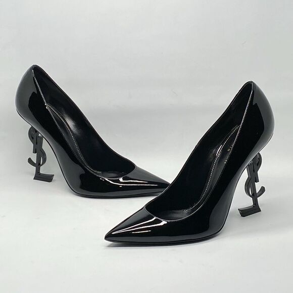 Saint Laurent Opyum Point-Toe Patent Leather Pumps size 39.5 - Picture 10 of 16